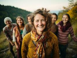 fotografia do mulheres quem lift empoderamento si mesmos ai generativo foto