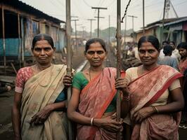 fotografia do mulheres quem lift empoderamento si mesmos ai generativo foto