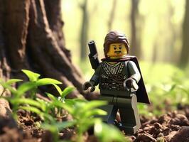 a épico busca do Lego aventureiros ai generativo foto