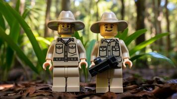 a épico busca do Lego aventureiros ai generativo foto