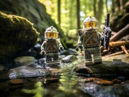 a épico busca do Lego aventureiros ai generativo foto