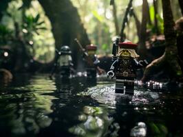 a épico busca do Lego aventureiros ai generativo foto