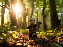 a épico busca do Lego aventureiros ai generativo foto