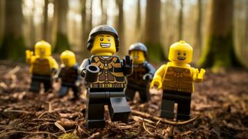 a épico busca do Lego aventureiros ai generativo foto