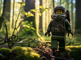 a épico busca do Lego aventureiros ai generativo foto