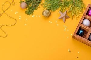 fundo decorativo de cor brilhante de natal foto