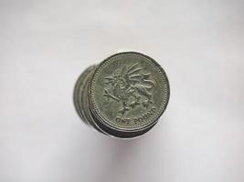 moedas de libra gbp foto