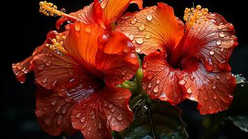 uma grupo do flores estão arranjado dentro uma padronizar ai generativo foto