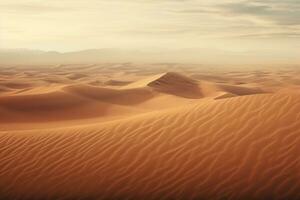 grande deserto panorama. generativo ai foto