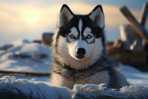 brincalhão cachorro perfeito face e olhos altamente detalhado ai generativo foto