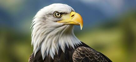 retrato do a americano Careca águia, animais selvagens. generativo ai foto