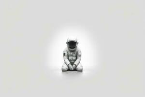 retrato do astronauta dentro espaço . generativo ai. foto