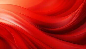 vermelho onda abstrato fundo, profundidade do camadas vibrante cor. generativo ai foto