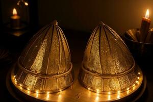 espumante festividades alegre diwali celebração ilustração. ai gerado. foto