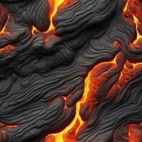 ai gerado contente. inferno desencadeado a fogosa poder do uma vulcânico erupção foto