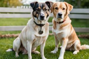 fotos do popular animal cachorros raça. ai generativo