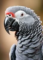 asas do África. capturando vibrante animal papagaios através a lente. ai generativo foto