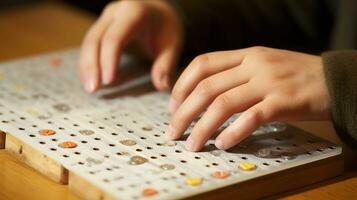 capacitando a cego a significado do mundo braille dia foto