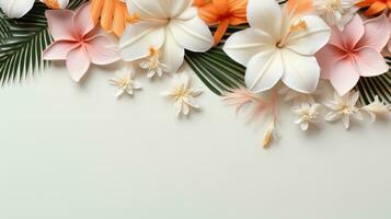 Primavera flores com cópia de espaço foto