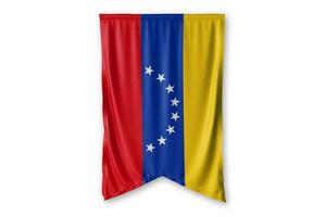 Venezuela bandeira e branco fundo. - imagem. foto