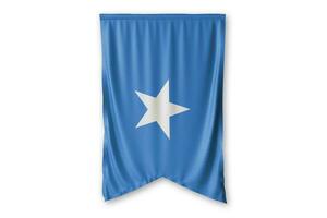 Somália bandeira e branco fundo. - imagem. foto