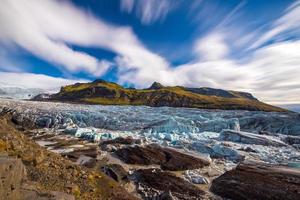 geleira svinafellsjokull no parque nacional vatnajokull foto