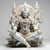 shiva hindu divindade estátua dentro sagrado têmpora Índia, ai gerado foto