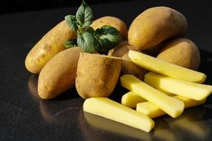 Batatas alemãs logo após a colheita