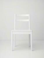 cadeira em branco fundo ai generativo foto