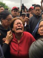 mexicano mulher parece para estar dentro dor a partir de dor de cabeça ai generativo foto