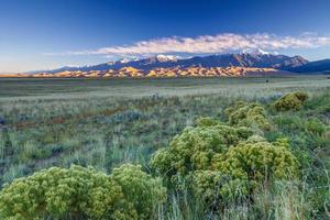 grande parque nacional de dunas de areia no colorado foto