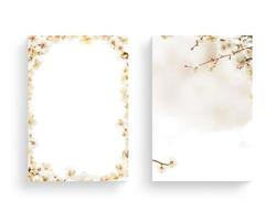 lindo quadro de flores de primavera, convite, cartão de casamento foto
