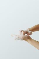 lave as mãos. higiene. limpar as mãos para prevenir infecções. foto