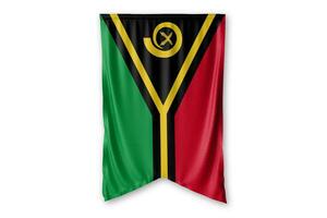 vanuatu bandeira e branco fundo. - imagem. foto