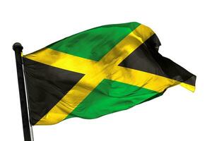 Jamaica. bandeira em uma branco fundo. - imagem. foto