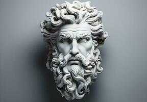 foto estátua do a antigo grego filósofo Sócrates dentro Atenas, Grécia. generativo ai