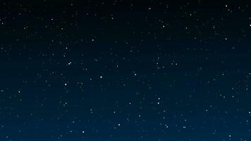 brilhante estrelas animação em Preto plano de fundo.gráfico movimento sobreposição efeito ciclo com galáxia céu cintilante luz dentro a espaço para seu texto. lindo Sombrio noite céu foto
