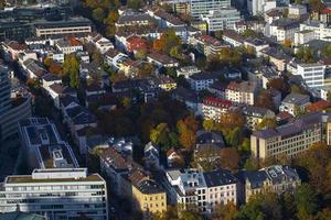 paisagem urbana europeia edifícios gerais na alemanha frankfurt foto