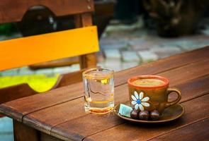 café trukish tradicional bebida quente foto