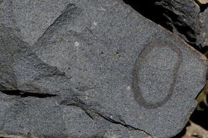 pedra de lava. rocha de lava. foto