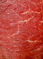 cru carne.a textura do a carne bovina. foto