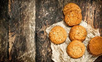 aveia fresco biscoitos . foto