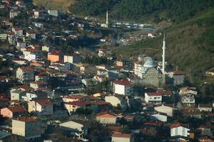 arial Visão do Istambul ásia lado urbano construção blocos foto