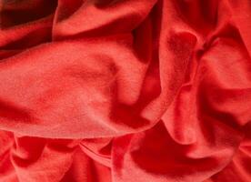 industrial estilo amassado vermelho tecido textura fundo foto