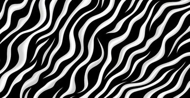 fundo listrado Preto e branco zebra, panorâmico rede fundo - ai gerado imagem foto