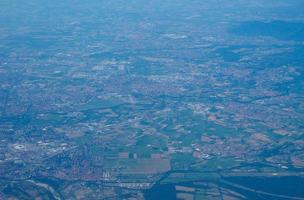 vista aérea do Piemonte foto