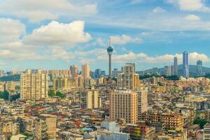 lindo paisagem urbana do macau centro da cidade foto