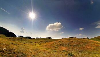 outono esplendor dentro savoie majestoso bugigangas montanhas panorama foto