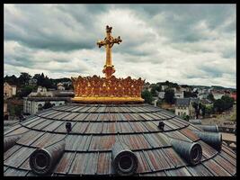 tirar o fôlego Visão do a Lourdes basílica foto