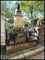 eterno descansar às pere lachaise cemitério, Paris foto